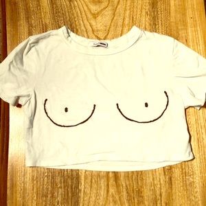 Boobies Crop Top 😂